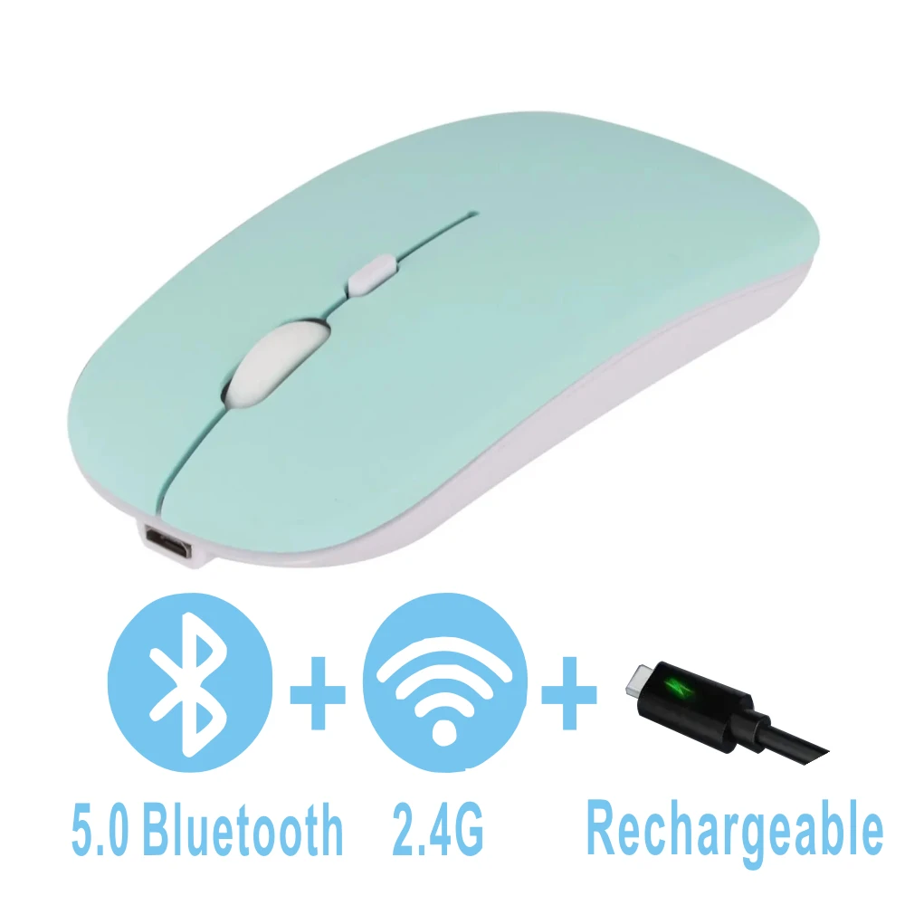 Pc Gaming X3D - Перезаряжаемая Bluetooth-мышь, беспроводная двухрежимная электроника, бесшумная