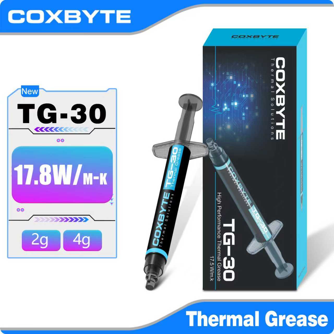 Thermal Paste - Термопаста Coxbyte 17,5 Вт/мк TG-30 2g