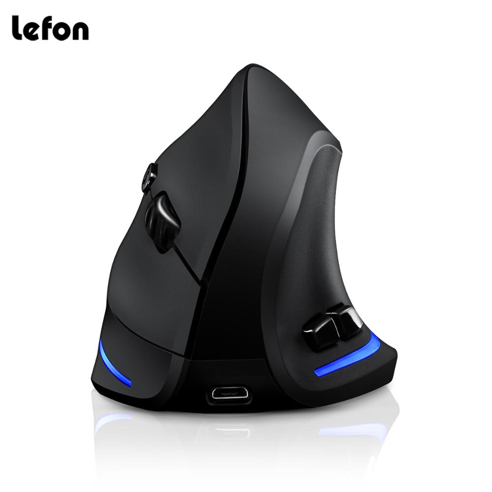 Pc Gaming X3D - Беспроводная мышь Lefon F35, вертикальная перезаряжаемая
