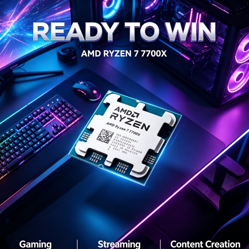 Pc Gaming Game - Высокопроизводительный игровой процессор AMD 7700X без