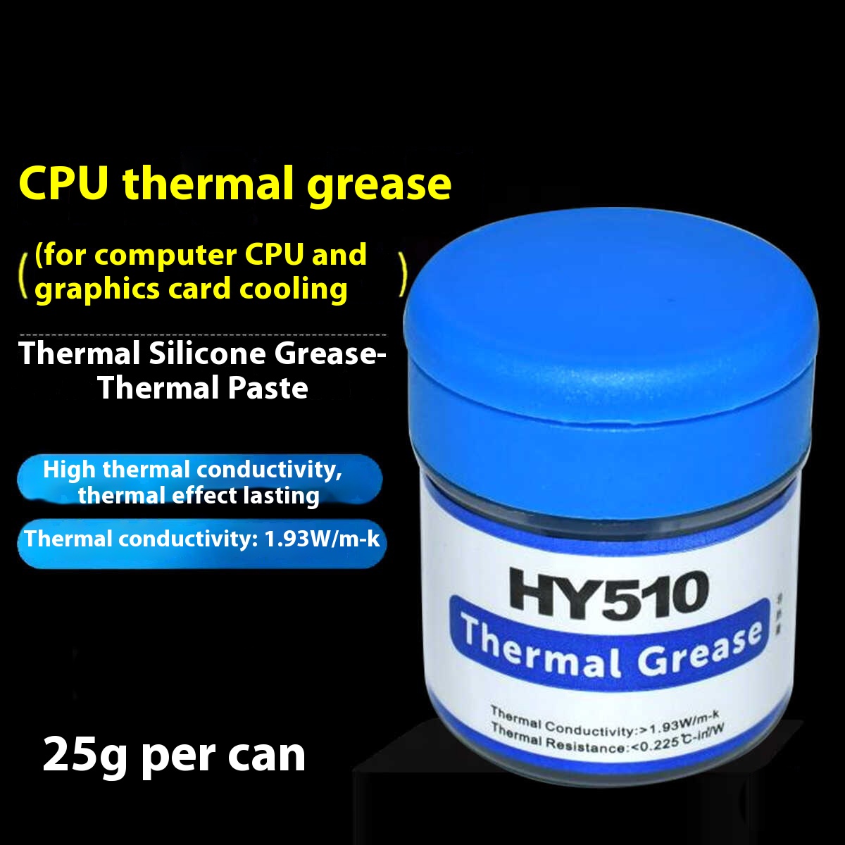 Thermal Paste - HY510 Настольный компьютер Процессор Термопаста Составная