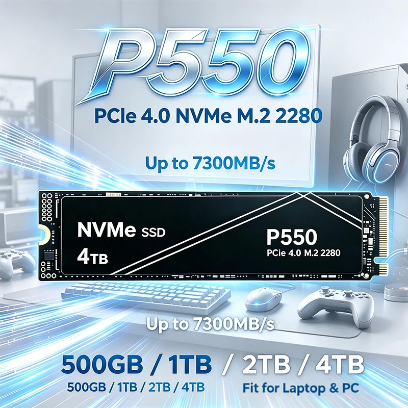 Pc Gaming News - Новый P550 1ТБ/2ТБ/4ТБ PCIe NVMe Gen