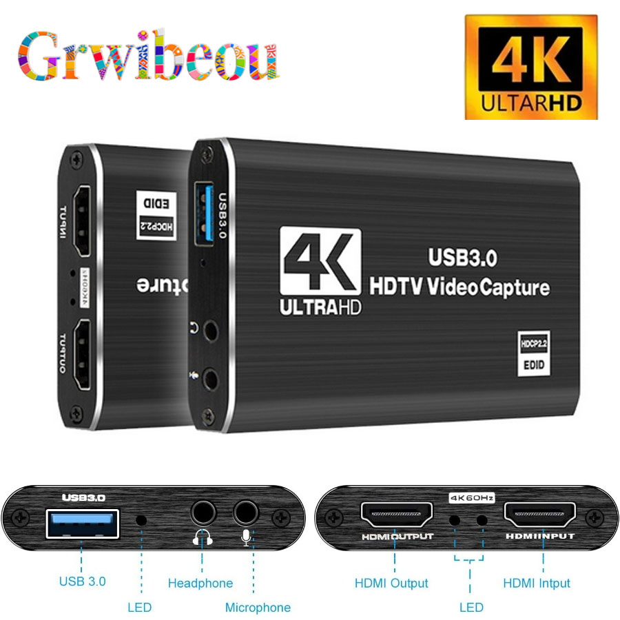 Pc Gaming Game - 4K USB 3.0 карта видеозахвата HDMI-совместимый