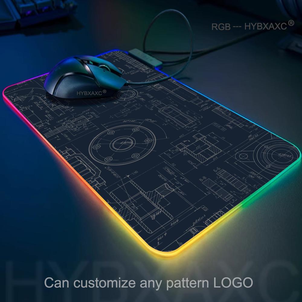 Pc Gaming Drawing - Механический RGB-коврик для мыши, игровой коврик