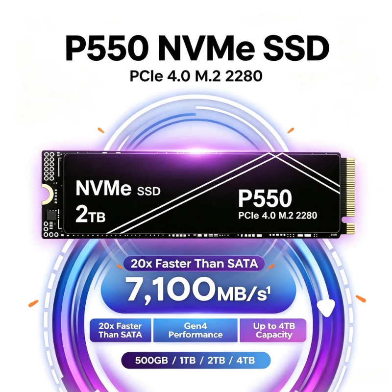 Новый P550 1ТБ/2ТБ/4ТБ PCIe NV – обзор и цена Pc Gaming News