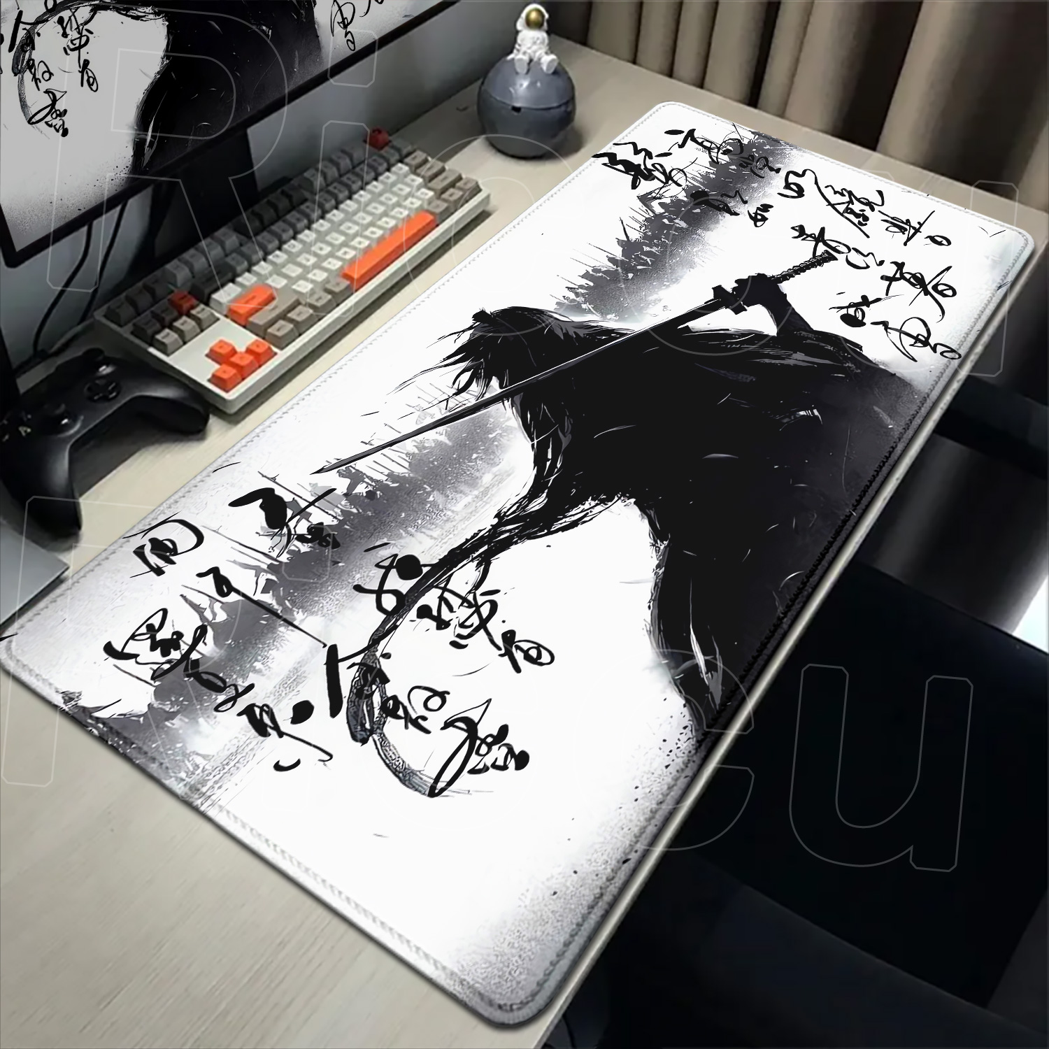 Самурайский воин, черно-белый  – обзор и цена Pc Gaming Drawing
