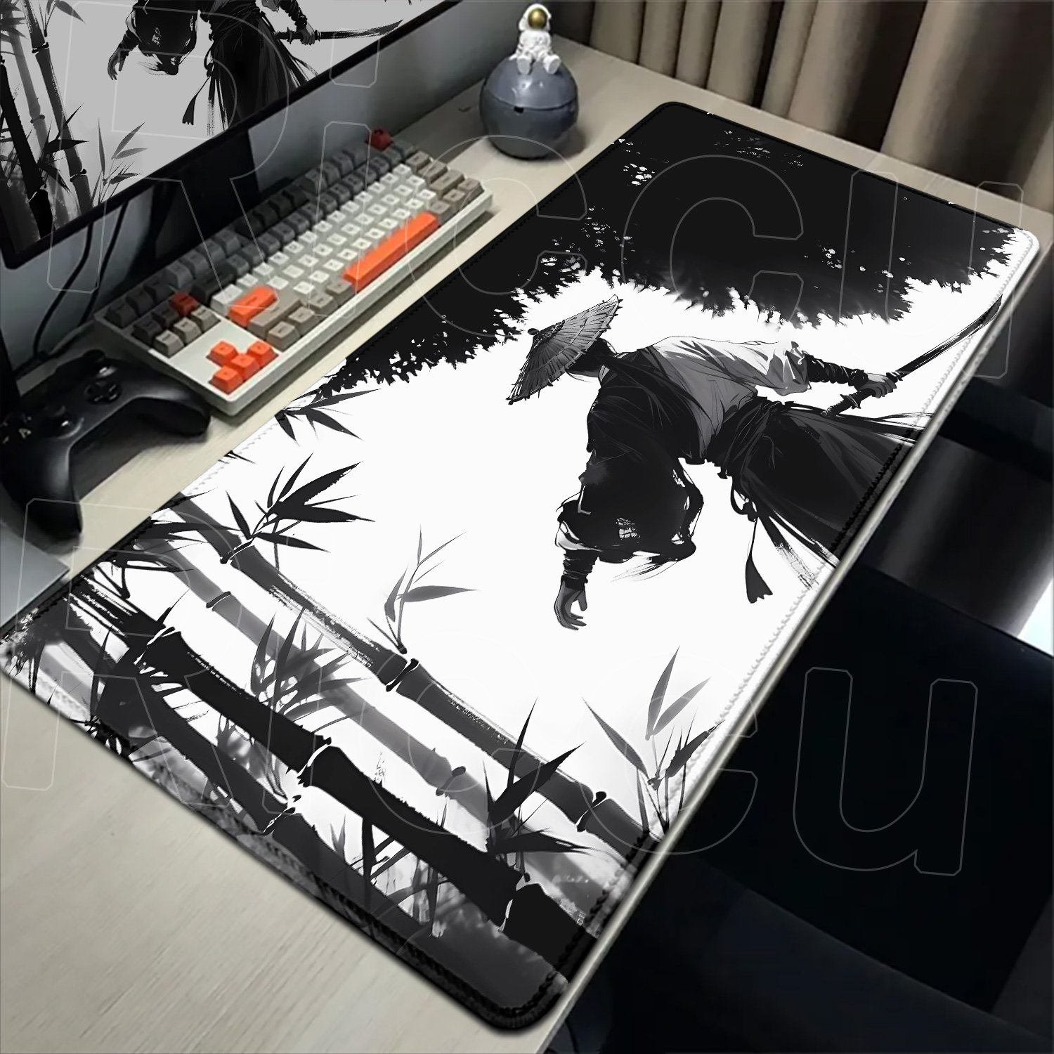Самурайский воин, черно-белый  – обзор и цена Pc Gaming Drawing