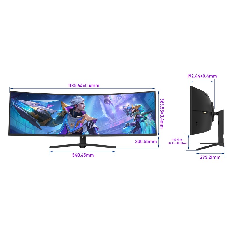 Игровой монитор 5120*1440 5K U – обзор и цена Pc Gaming Ultrawide Monitor